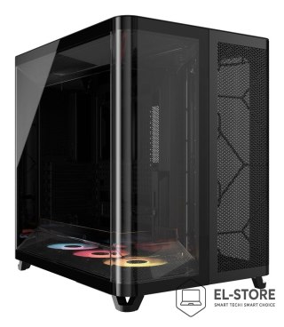 Corsair Obudowa komputera Corsair AIR 5400 RS-R ARGB, Midi Tower, Szkło hartowane, RGB - czarne, 3x wentylatory 120 mm w zestawie