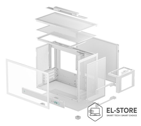 DEEPCOOL DeepCool CH160 PLUS WH Small Form Factor (SFF) Biały