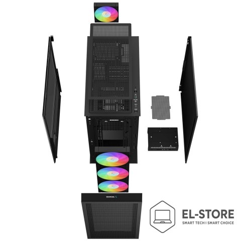 DEEPCOOL Obudowa DeepCool CH560 ARGB Digital Black (R-CH560-BKAPE4D-G-1)