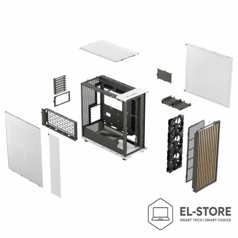 FRACTAL DESIGN Obudowa Fractal Design FD-C-NOR1X-03 North XL Chalk White Midi Tower Biała