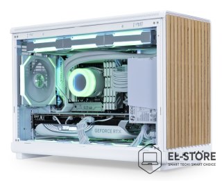 LIAN LI Obudowa PC Lian Li DAN A3-mATX Wood Edition, Szkło hartowane, Micro-ATX - Buk, biała