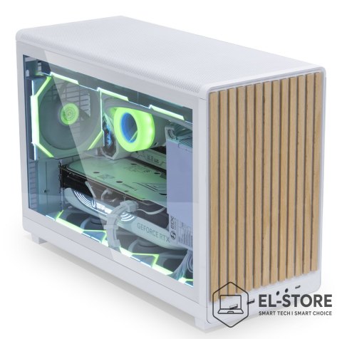 LIAN LI Obudowa PC Lian Li DAN A3-mATX Wood Edition, Szkło hartowane, Micro-ATX - Buk, biała