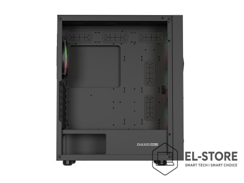 NATEC NATEC OBUDOWA GAMINGOWA GENESIS DIAXID 605 ARGB MIDI TOWER USB-C Z OKNEM CZARNA