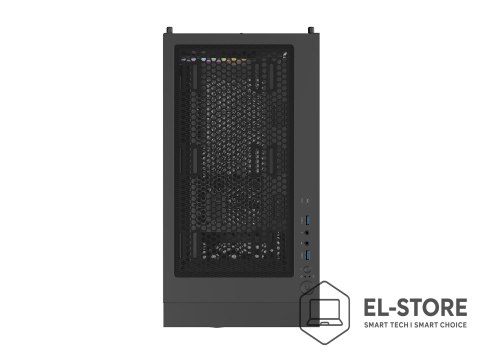 NATEC NATEC OBUDOWA GAMINGOWA GENESIS DIAXID 605 ARGB MIDI TOWER USB-C Z OKNEM CZARNA