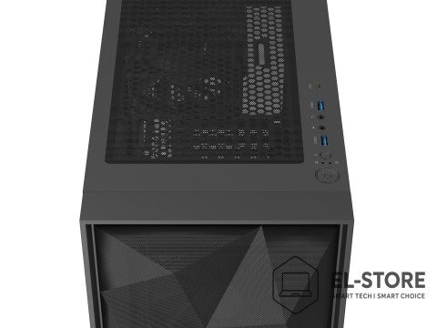 NATEC NATEC OBUDOWA GAMINGOWA GENESIS DIAXID 605F MIDI TOWER USB-C Z OKNEM CZARNA