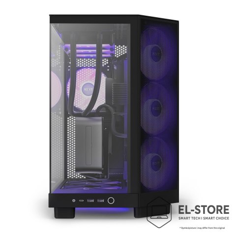NZXT NZXT OBUDOWA KOMPUTEROWA NZXT H6 FLOW RGB MIDI TOWER Z OKNEM CZARNA
