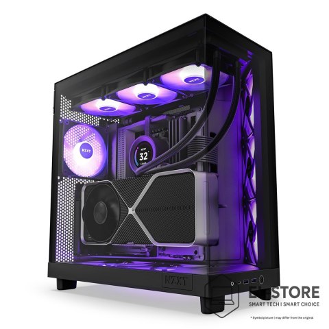 NZXT NZXT OBUDOWA KOMPUTEROWA NZXT H6 FLOW RGB MIDI TOWER Z OKNEM CZARNA