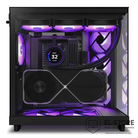 NZXT NZXT OBUDOWA KOMPUTEROWA NZXT H6 FLOW RGB MIDI TOWER Z OKNEM CZARNA