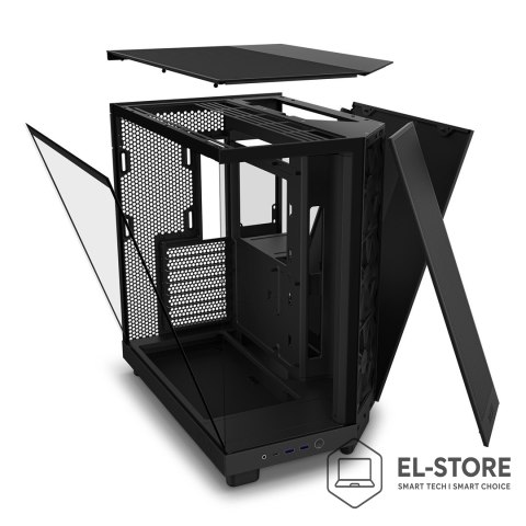 NZXT NZXT OBUDOWA KOMPUTEROWA NZXT OBUDOWA H6 FLOW MIDI TOWER Z OKNEM CZARNA
