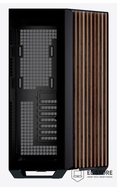 APNX Obudowa PC APNX V1, Midi-Tower, ATX, Tempered Glass, Holz, schwarz