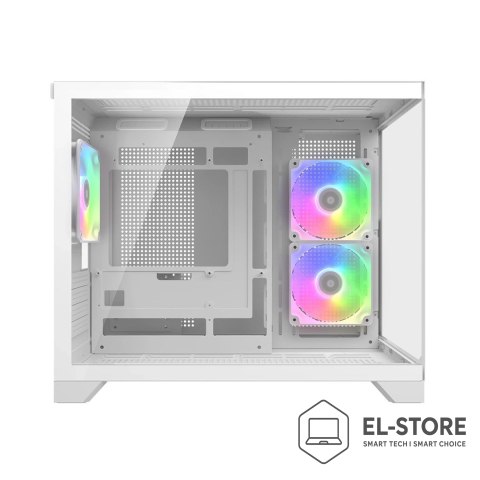 COUGAR COUGAR CGR-2QA6W-RGB Mini Tower Biały