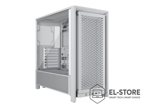 Corsair Obudowa CORSAIR Geh Midi FRAME 4000D Mid-Tower, Biały