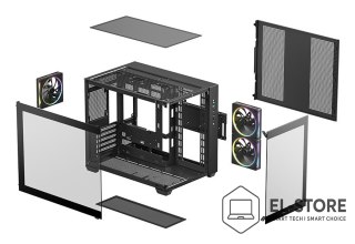 DEEPCOOL DeepCool CG330 3F Tower Czarny