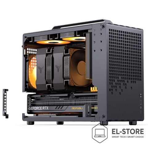 JONSPLUS Obudowa Jonsplus MATX Uchwyt Case Z20 - czarny