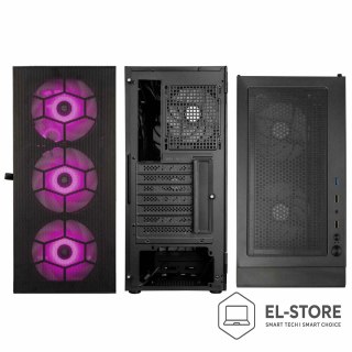 KOLINK Obudowa Kolink Observatory HF Mesh ARGB Midi Tower - czarny
