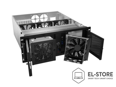 Lanberg Obudowa do serwera modułowego Rack 4U Lanberg SC01-5204-12B