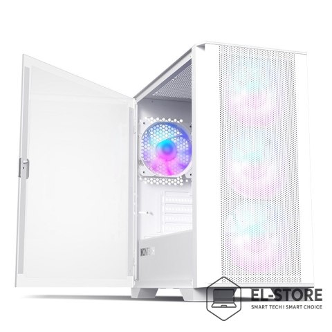 Montech Montech AIR 100 ARGB, Micro-ATX, szkło hartowane - białe