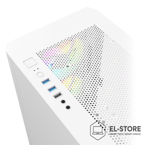 Montech Montech AIR 100 ARGB, Micro-ATX, szkło hartowane - białe
