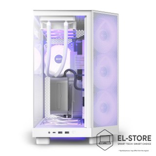 NZXT NZXT OBUDOWA KOMPUTEROWA NZXT H6 FLOW RGB MIDI TOWER Z OKNEM BIAŁA