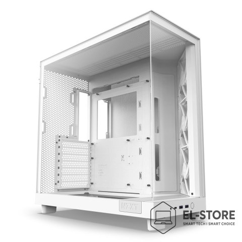 NZXT NZXT OBUDOWA KOMPUTEROWA NZXT H6 FLOW RGB MIDI TOWER Z OKNEM BIAŁA