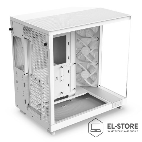 NZXT NZXT OBUDOWA KOMPUTEROWA NZXT H6 FLOW RGB MIDI TOWER Z OKNEM BIAŁA