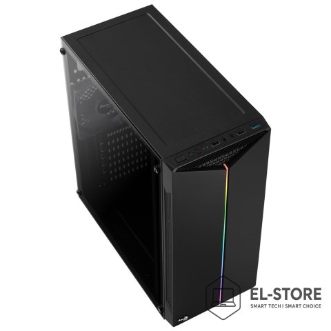 Aerocool Obudowa Aerocool PGS SPLIT A AEROPGSSPLIT-A-BKRGB (ATX, Micro ATX, Mini ITX; kolor czarny)