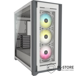 Corsair Obudowa Corsair iCUE 5000X RGB Mid-Tower ATX Tempered Glass White (CC-9011213-WW)