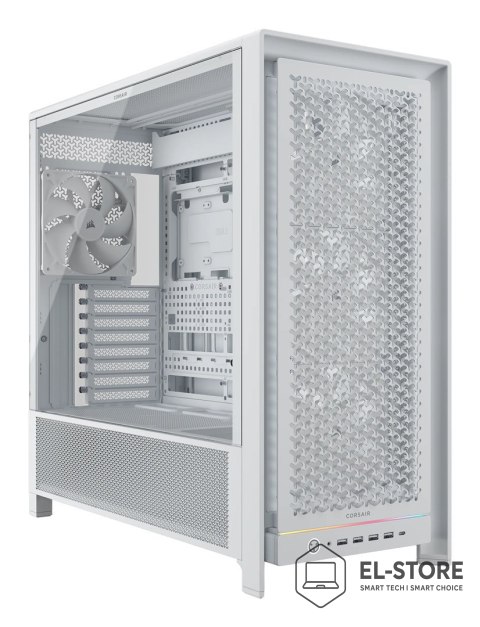 Corsair Obudowa PC Corsair Frame 5000D, Midi-Tower, E-ATX, Szkło hartowane - biała