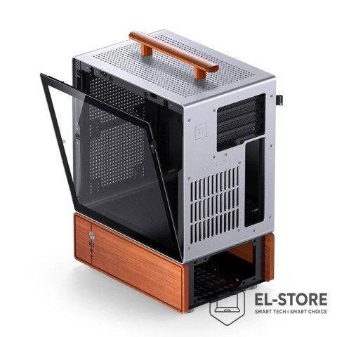 Jonsbo Obudowa PC Jonsbo T7, Midi-Tower, mATX, Szkło Hartowane - srebrne