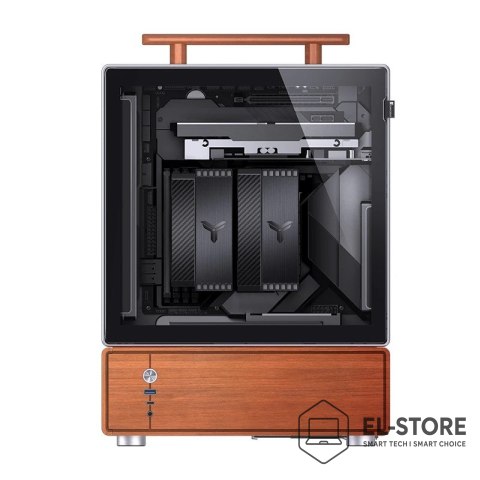 Jonsbo Obudowa PC Jonsbo T7, Midi-Tower, mATX, Szkło Hartowane - srebrne
