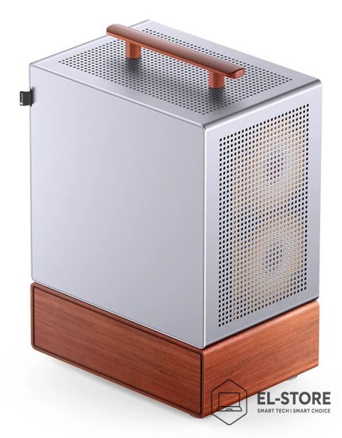 Jonsbo Obudowa PC Jonsbo T7, Midi-Tower, mATX, Szkło Hartowane - srebrne