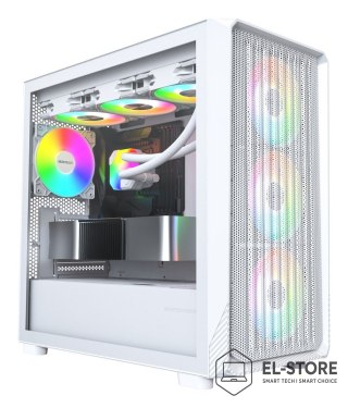 Montech Montech X5M (W) zabezpieczenia & uchwyty komputerów Micro Tower Biały