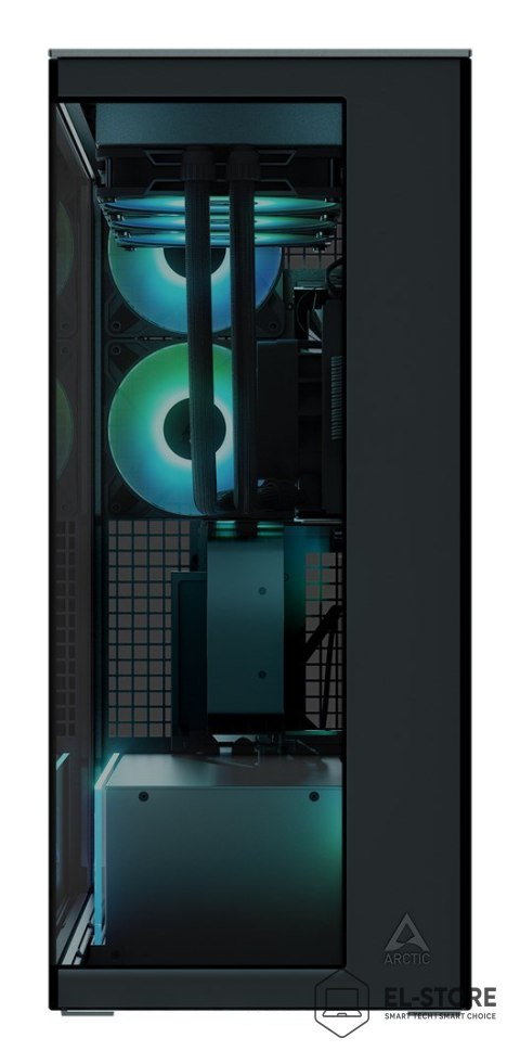 No name Obudowa Arctic Xtender Schwarz z oknem z GPU mountem