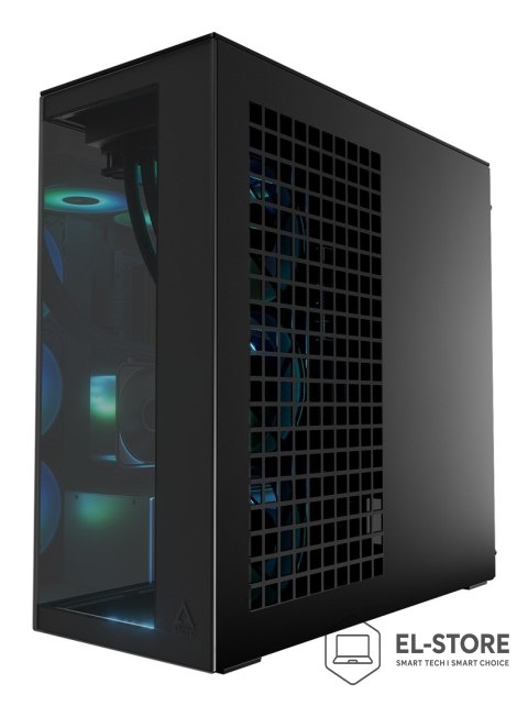 No name Obudowa Arctic Xtender Schwarz z oknem z GPU mountem