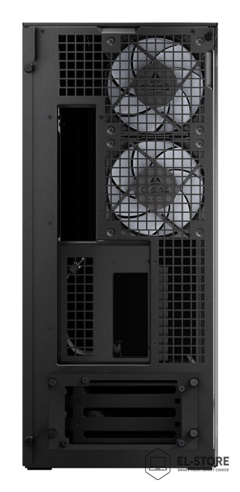 No name Obudowa Arctic Xtender Schwarz z oknem z GPU mountem