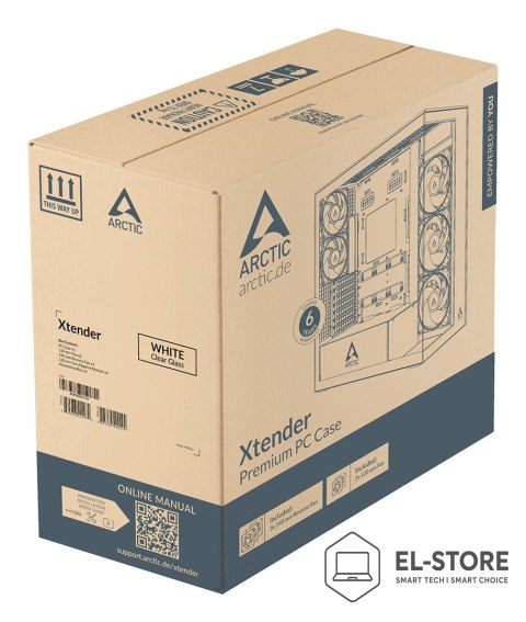 No name Obudowa CASE MIDITOWER EATX Xtender WHT ACPCC00014A ARCTIC