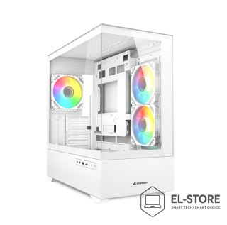 Sharkoon Etui do komputera Sharkoon MK6 RGB Micro-ATX 1xGlass białe