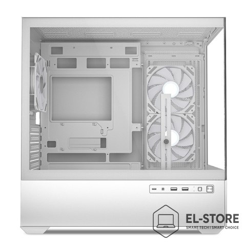 Sharkoon Etui do komputera Sharkoon MK6 RGB Micro-ATX 1xGlass białe