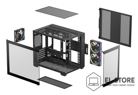 DEEPCOOL DeepCool CG330 3F Tower Czarny