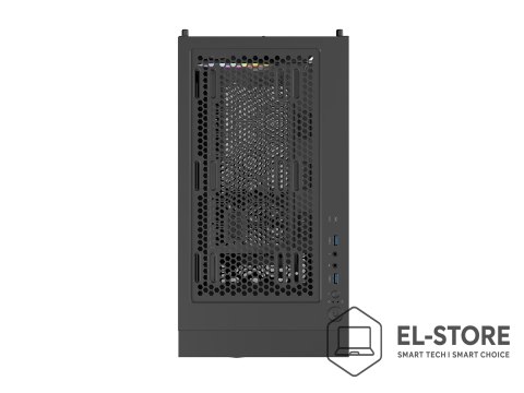 NATEC NATEC OBUDOWA GAMINGOWA GENESIS DIAXID 605 ARGB MIDI TOWER USB-C Z OKNEM CZARNA