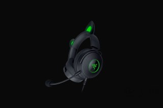 No name Razer Wired, Nauszne, Czarny, Zestaw słuchawkowy do gier, Kraken V2 Pro, Kitty Edition