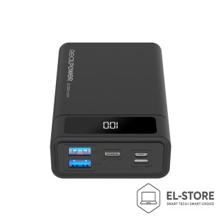 No name RealPower PB-20k PD 20000 mAh Czarny