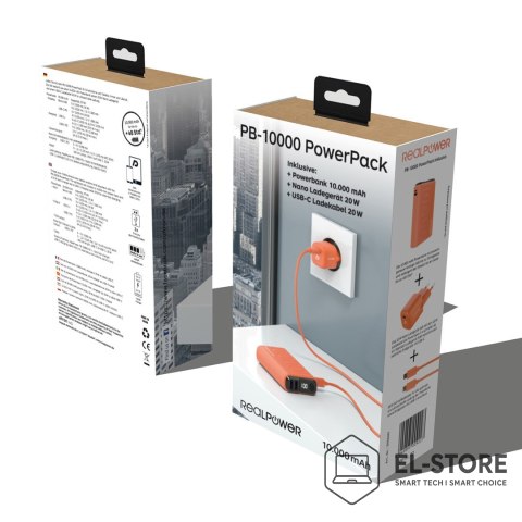 No name Ultron PB-10000 10000 mAh Pomarańczowy