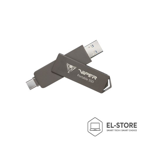 Patriot Memory Dysk SSD Patriot PVP30 1TB 1000MB/s USB Duo A+C 3.2 Gen2 Alu