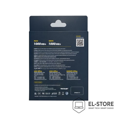 Patriot Memory Patriot Transporter LT 2TB USB3.2 Type-C SSD 1000 M