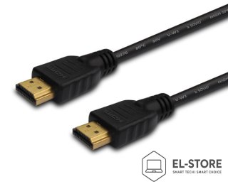 SAVIO Kabel SAVIO cl-34 (HDMI M - HDMI M; 10m; kolor czarny)