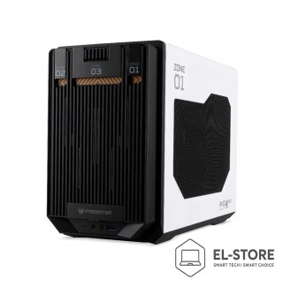 Acer Acer Predator MI900 - Mini-ITX - Panel boczny z okienkiem - bez zasilacza - biały - USB/Audio