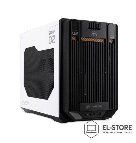 Acer Acer Predator MI900 - Mini-ITX - Panel boczny z okienkiem - bez zasilacza - biały - USB/Audio