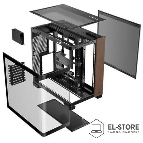 Antec Antec C8 Curve Wood Full Tower Czarny, Przezroczysty, Drewno