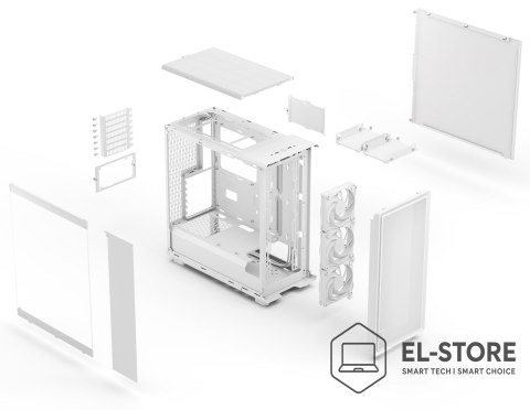 FRACTAL DESIGN Okulary przeciwsłoneczne Epoch White TG Clear tint